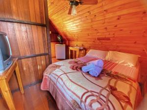 Cama ou camas em um quarto em Pousada Colibri Serrano