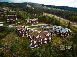 Tầm nhìn từ trên cao của Flat in Trysil Ski in ski out and sauna