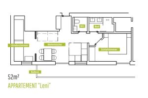 Plan piętra w obiekcie Apartments Untersüßgut Eben