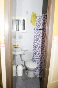Koupelna v ubytování Hostal Residencia Blest Gana