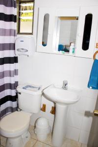 Koupelna v ubytování Hostal Residencia Blest Gana