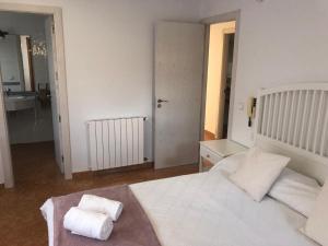 Posteľ alebo postele v izbe v ubytovaní Casa Veuràs Girona - Montilivi