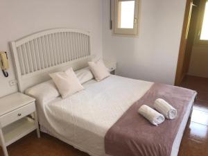Posteľ alebo postele v izbe v ubytovaní Casa Veuràs Girona - Montilivi