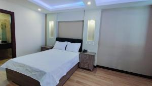 Postel nebo postele na pokoji v ubytování Hotel Cayuga
