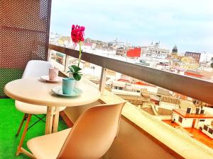 Svalir eða verönd á Panorama Córdoba Center, baño privado externo a la habitación