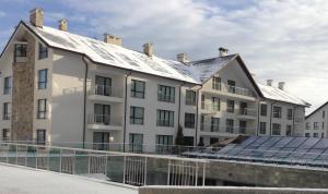 Budova, kde se aparthotel nachází