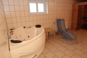 Koupelna v ubytování Pension Všeruby