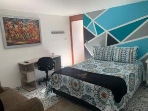Postel nebo postele na pokoji v ubytování Hotel Alcatraz