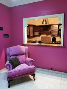 A seating area at Pyramids House inn