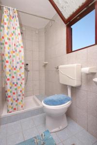a bathroom with a toilet and a shower at Apartments with WiFi Stivan, Cres - 382 in Štivan