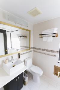 Koupelna v ubytování Hotel Richland LES