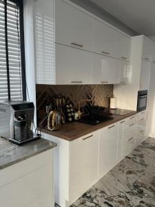 Kuchnia lub aneks kuchenny w obiekcie Apartament Złoty 2