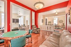 a living room with a pool table at Spacious Springfield Apt Less Than 4 Mi to Downtown! in Springfield