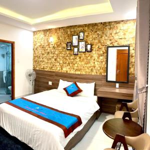 Postelja oz. postelje v sobi nastanitve DALAT STREAM HOTEL-Khách sạn đẹp Đà Lạt