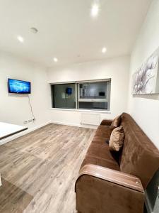 Zona de estar de Spacious Flat in West Croydon