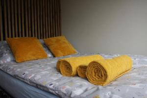 Postel nebo postele na pokoji v ubytování NikoApartments - MiniApartment 2+2