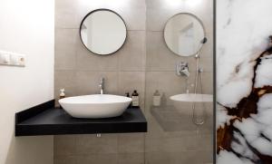 A bathroom at Apartmán na Jednotke