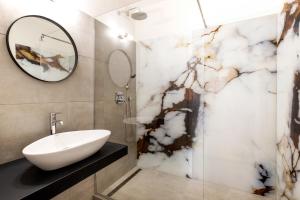 A bathroom at Apartmán na Jednotke