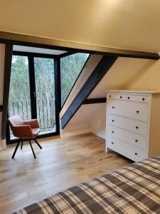 Postel nebo postele na pokoji v ubytování Chateau Brulant