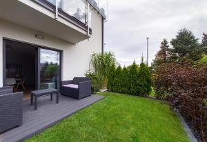 Vonkajšia záhrada v ubytovaní Martinus Apartments