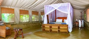 Postel nebo postele na pokoji v ubytování Firefly Eco Retreat + 37 fotografií