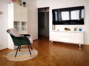 TV a/nebo společenská místnost v ubytování Ferienhaus DANA