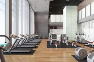 Fitness centrum a/nebo fitness zařízení v ubytování Bright and central Index Tower DIFC by Suiteable