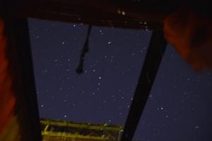 a window view of a starry sky with a drop of water at Riad Anma in Taroudant
