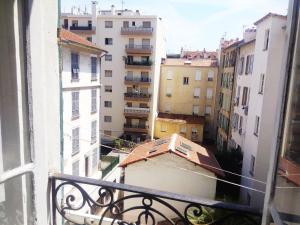 a view from a window of a city at Nice Center Room in Nice