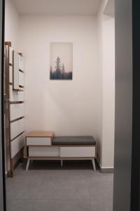 Ein Sitzbereich in der Unterkunft Apartmán Sjezdovka