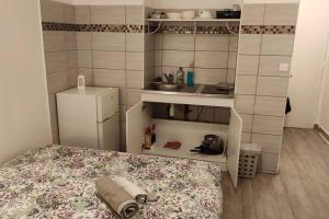 Kuchyňa alebo kuchynka v ubytovaní 30 Dajot Studio Apartment - 01