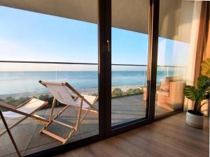 Balkón nebo terasa v ubytování DREAMSEA Luxury Apartament z widokiem na morze fullview