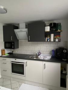 Kuchyň nebo kuchyňský kout v ubytování Apartment Q im Zentrum von Königsbronn