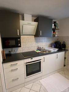 Kuchyň nebo kuchyňský kout v ubytování Apartment Q im Zentrum von Königsbronn