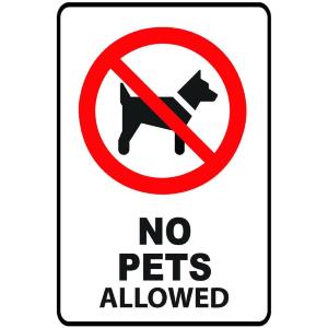 a sign that says no pets allowed with a no dog sign at Bulahdelah Motor Lodge in Bulahdelah