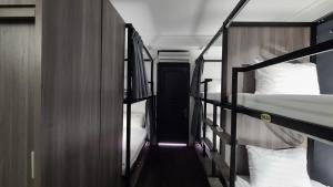 a couple of bunk beds in a room at Hanoi Lucky Hostel in Hanoi