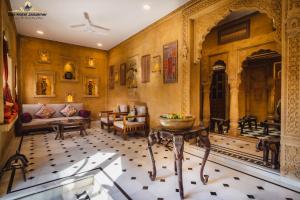 Zona de estar de Gaji Hotel Jaisalmer