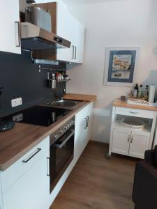 Kuchyň nebo kuchyňský kout v ubytování Sonniges Appartement am Tegernsee + 17 fotografií