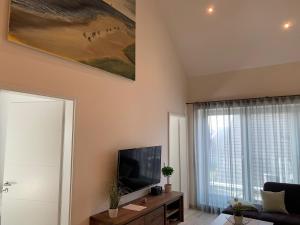 TV a/nebo společenská místnost v ubytování Loft Froenskip Nordsee Park Dangast