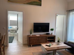 TV a/nebo společenská místnost v ubytování Loft Froenskip Nordsee Park Dangast