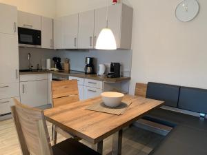 Kuchyň nebo kuchyňský kout v ubytování Loft Froenskip Nordsee Park Dangast