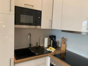 Kuchyň nebo kuchyňský kout v ubytování Loft Froenskip Nordsee Park Dangast