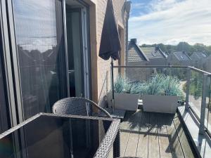 Balkón nebo terasa v ubytování Loft Froenskip Nordsee Park Dangast
