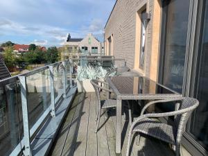 Balkón nebo terasa v ubytování Loft Froenskip Nordsee Park Dangast