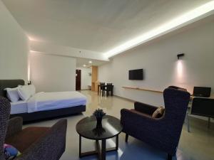 TV a/nebo společenská místnost v ubytování Swan Garden Resort Hotel