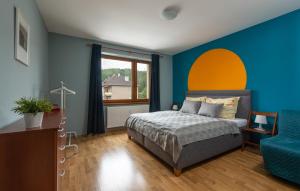 Posteľ alebo postele v izbe v ubytovaní Apartment 353 Liptov Town