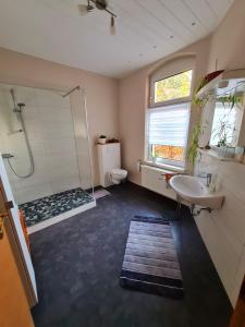 Koupelna v ubytování City-Wohnung Salzwedel