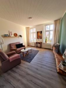 TV a/nebo společenská místnost v ubytování City-Wohnung Salzwedel