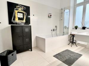 Kúpeľňa v ubytovaní BELLE ART Design Suite im Herzen von Wien