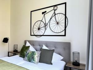 Posteľ alebo postele v izbe v ubytovaní BELLE ART Design Suite im Herzen von Wien